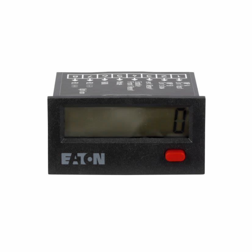 EATON Cutler-Hammer Series E5-024-C0408 Electronic Totalizer, 8 Digits, LCD Display, NPN Input Signal