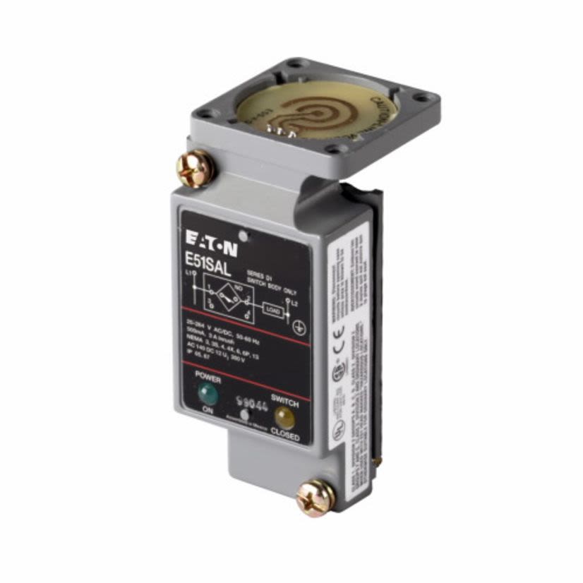 EATON Cutler-Hammer Series E51SAL Sensor Switch Body, Inductive Proximity/Photoelectric Sensor, 20 to 264 VAC/VDC, 1NO-1NC Output, 500 mA Output, 2-Wire Wiring