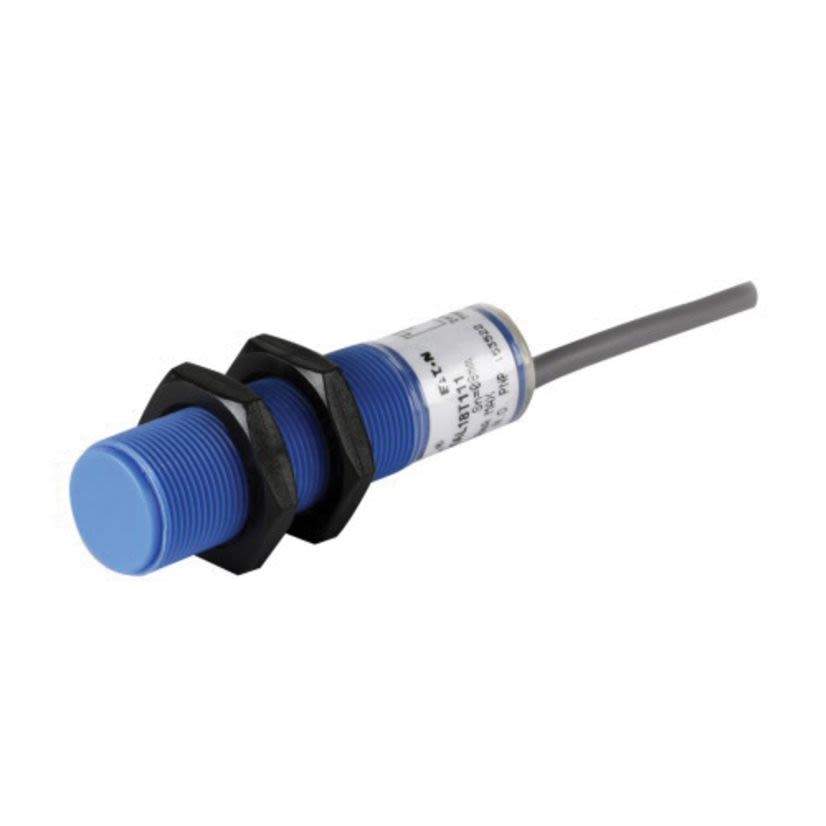 EATON Cutler-Hammer Series E53KAL18A2 2-Wire Threaded Shielded Straight Proximity Sensor, Capacitive, ON Output, 1NO Contact, 20 to 250 VAC