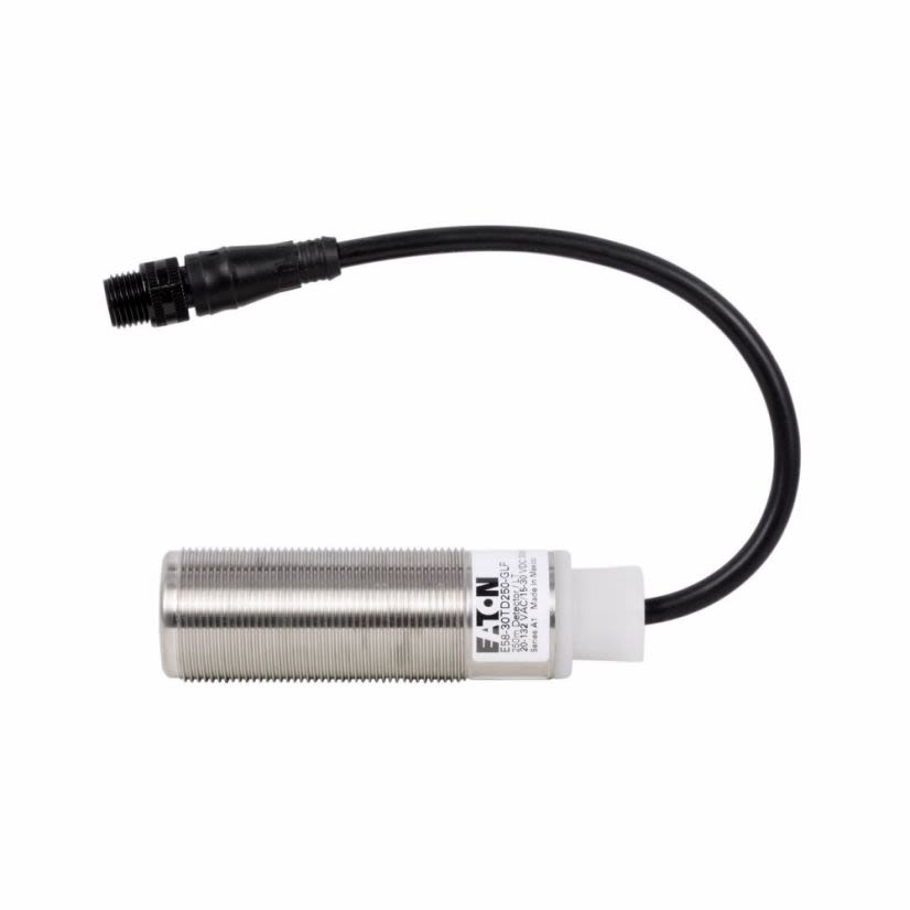 EATON Cutler-Hammer Series Perfect Prox® E58-30TD250-GLP E58 Harsh Duty Straight Photoelectric Sensor, Tubular Shape, 800 ft, 10/2 ms Response, AC L1 Switched/DC NPN Open Collector Output