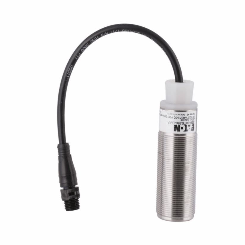 EATON Cutler-Hammer Series Perfect Prox® E58-30TS250-GAP E58 Harsh Duty Straight Photoelectric Sensor With 1/4-20 Thread Impression, 800 ft, AC L1 Switched/DC NPN Open Collector Output