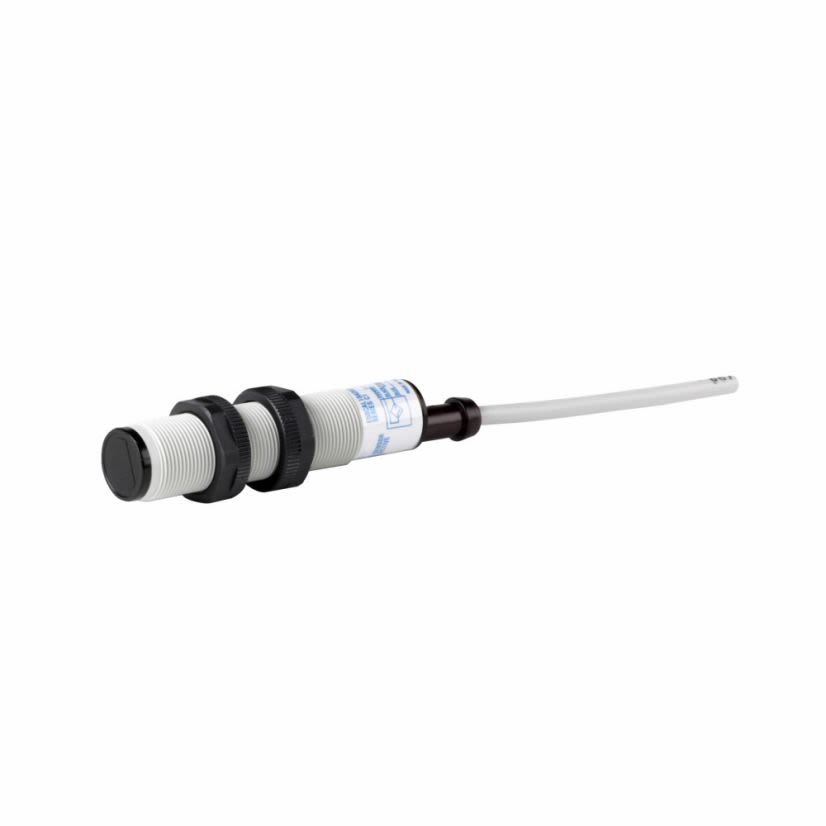 EATON Cutler-Hammer Series Perfect Prox® E58CAL18T111D2 E58 Harsh Duty 3/4-Wire Straight Photoelectric Sensor, Tubular Shape, 8 in, 1 ms Response, NPN/PNP Output