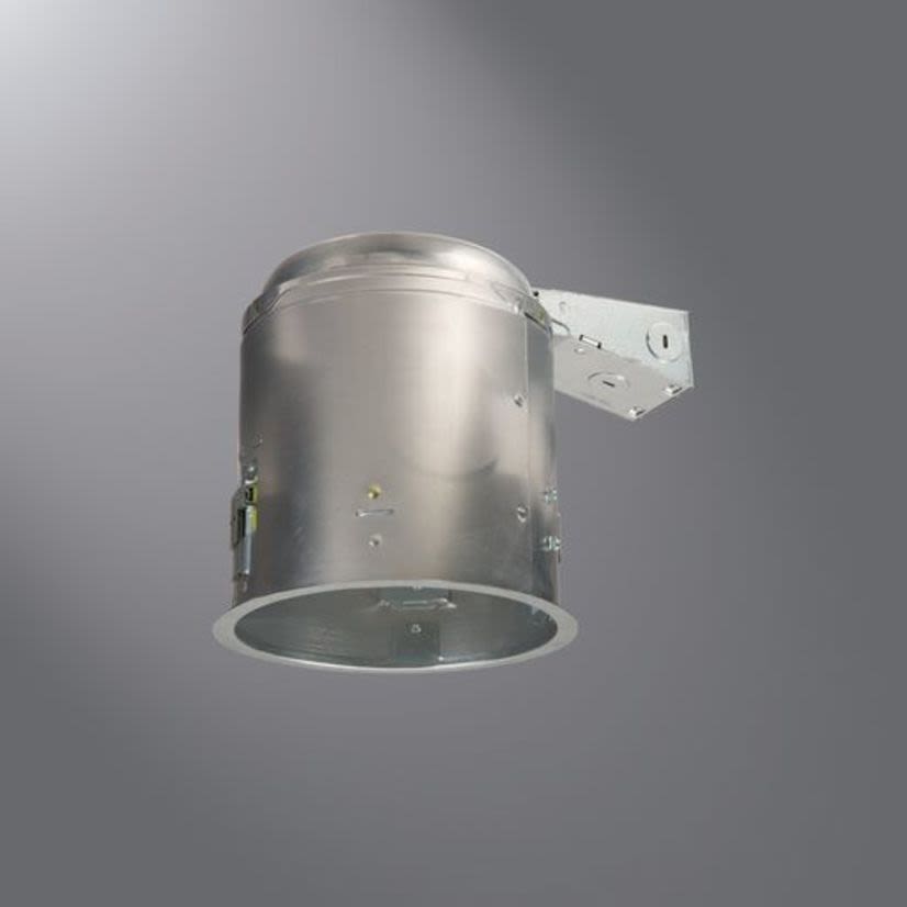 Cooper Lighting HALO AIR-TITE® E7RICAT Remodel Recessed Lighting Housing, CFL/HALOgen/Incandescent/LED Lamp, IC Insulation, 120 VAC, 6-1/4 in Ceiling Opening, Die Cast Aluminum Housing