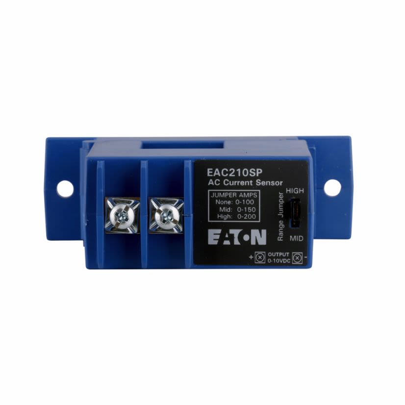 EATON Cutler-Hammer Series CurrentWatch™ EAC110SP Top Terminal Current Sensor, 100 ms Response, Analog Output, 0 to 10 VDC