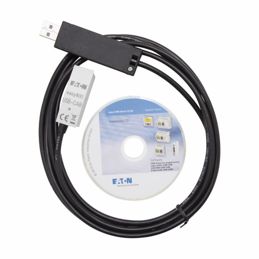EATON Cutler-Hammer Series EASY800-USB-CAB USB Programming Cable, For Use With 800/MFD EASY Programmable Relay