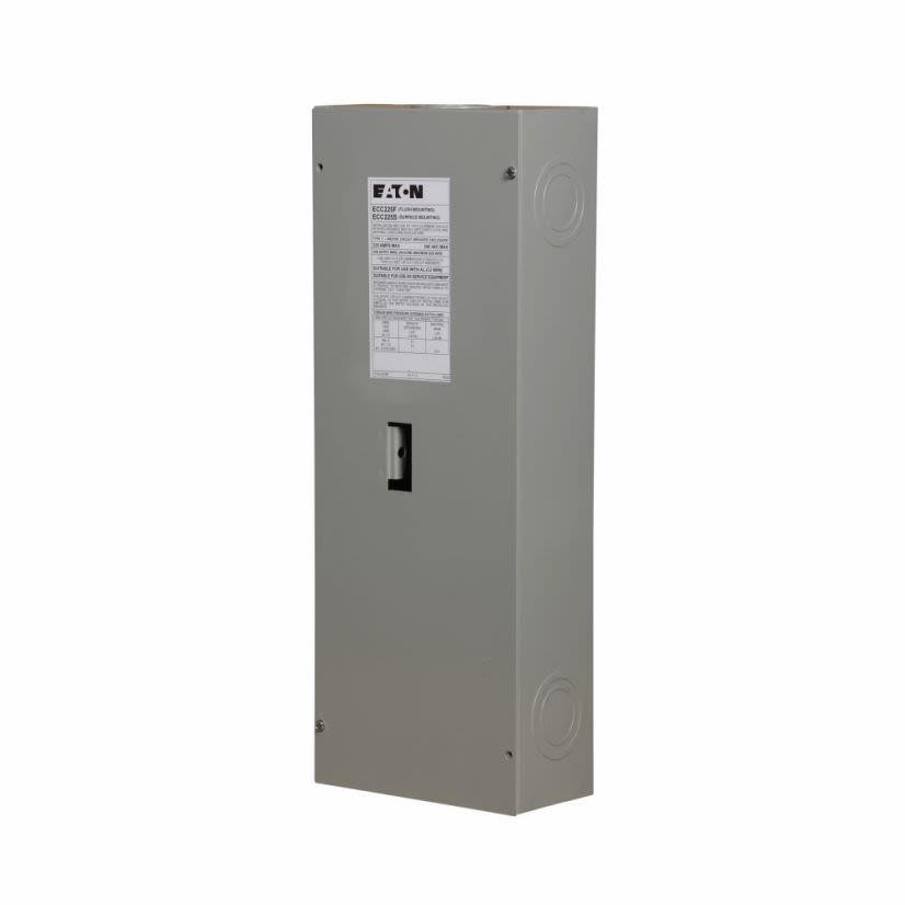 EATON Cutler-Hammer Series ECC225S Circuit Breaker Enclosure, 24-1/2 in L x 9 in W x 5 in D, NEMA 1 NEMA Rating