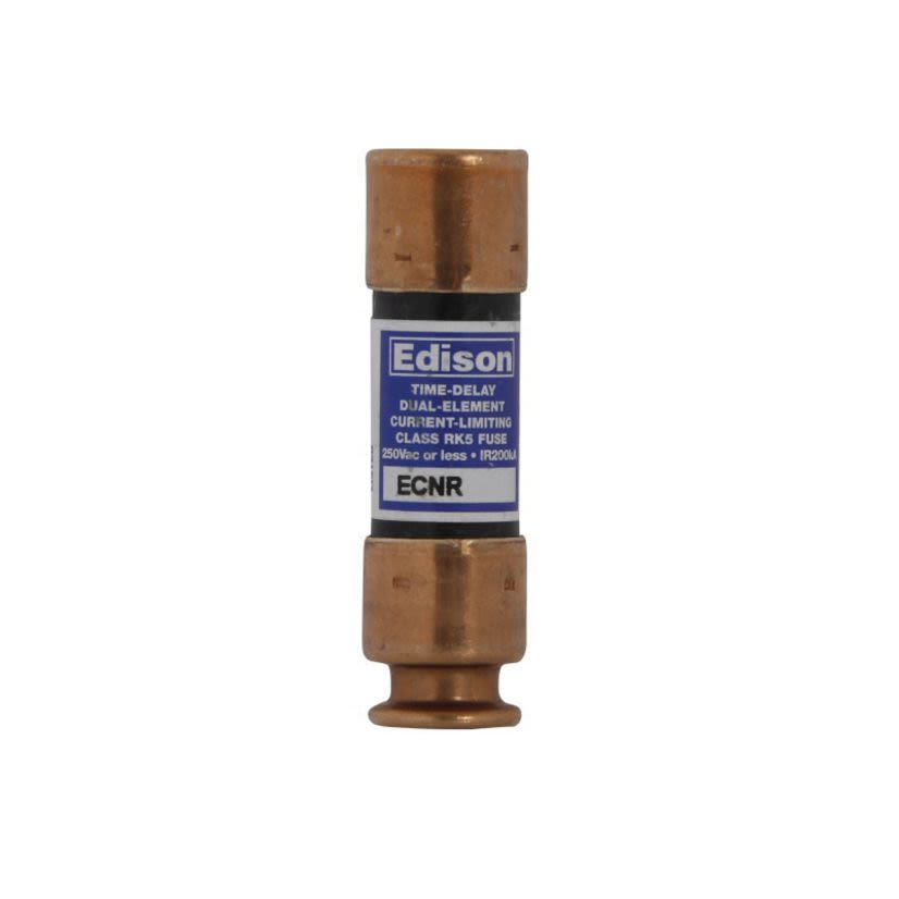 Bussmann Bullet ECNR30 Current Limiting Time Delay Fuse, 30 A, 250 V AC/125 V DC, 200 kAIC Interrupt, RK5 Class, Cylindrical Body