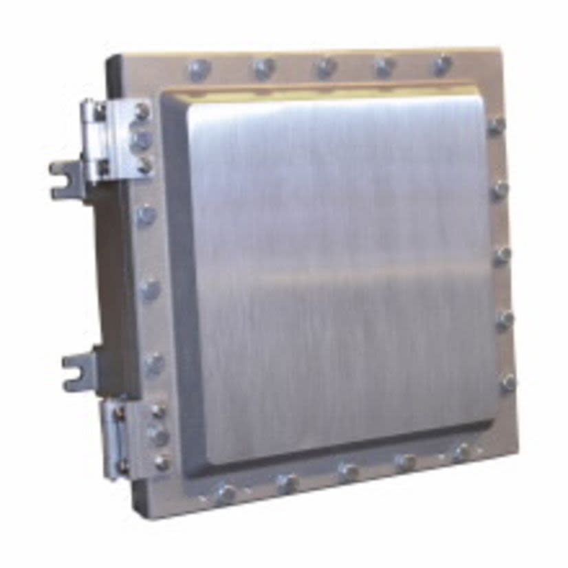 EATON ECP242408 Explosionproof Enclosure, 24 in L x 24 in W x 8 in D, NEMA 3/3R/4/7BCD/9EFG, Copper Free Aluminum