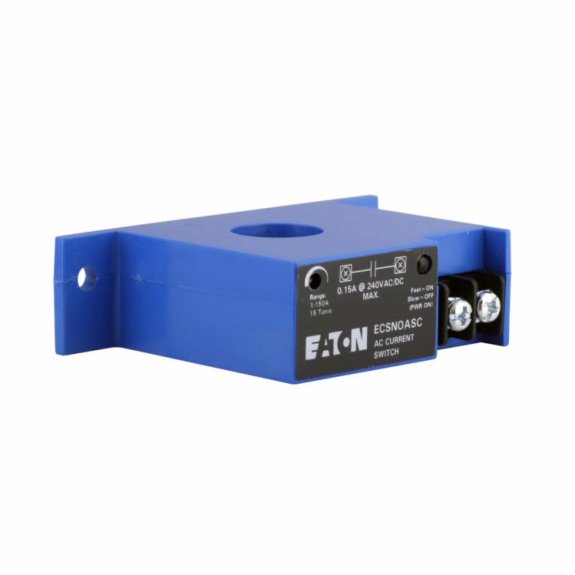 EATON Cutler-Hammer Series CurrentWatch™ ECSNOASC Top Terminal Current Switch, 120 ms Response, 1NO Output, 240 VAC/VDC
