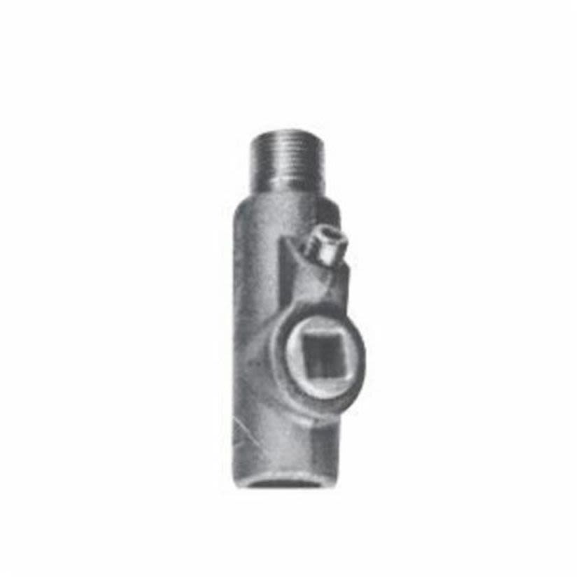 EATON Crouse-Hinds series EYS116 Male/Female Hub Conduit Sealing Fitting, 1/2 in, For Use With Vertical/Horizontal Positions, Feraloy® Iron Alloy/Ductile Iron, Electro-Galvanized/Aluminum Acrylic Painted