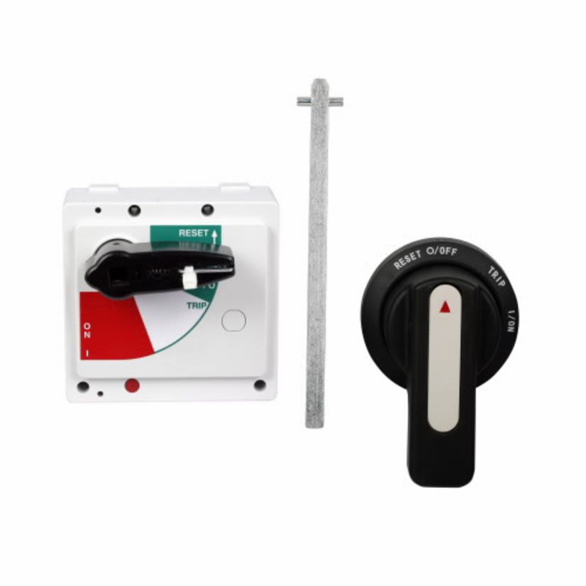 EATON Cutler-Hammer Series FJHMVD24B Handle Mechanism, NEMA 1/12 NEMA Rating, Universal Rotary/Variable Depth Handle/Operation, Through-The-Door Handle Mounting, For Use With G Series JG-Frame Molded Case Circuit Breaker