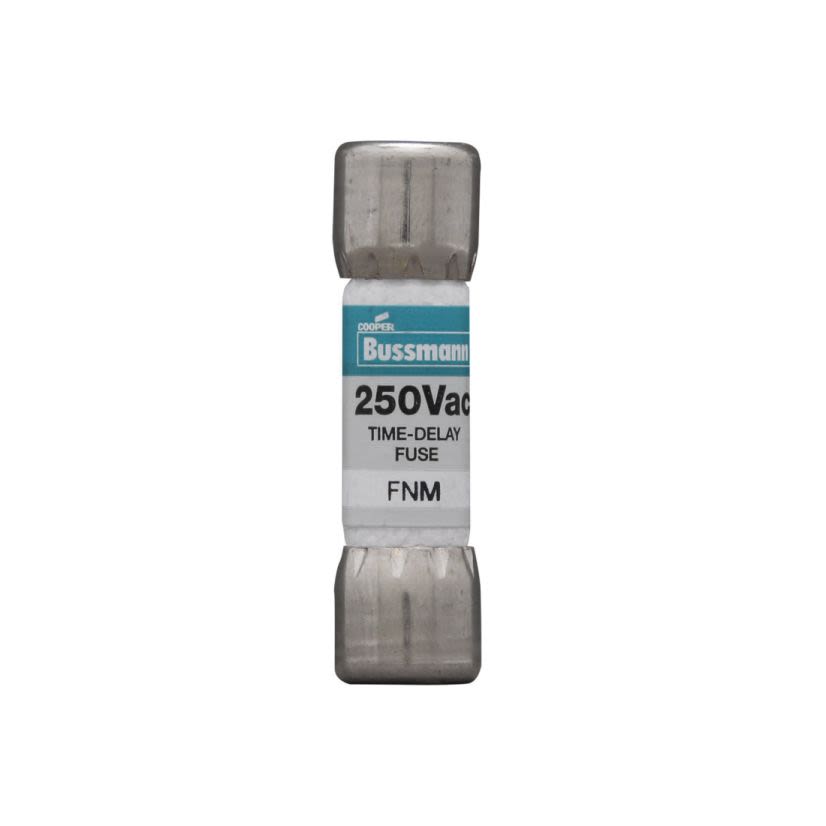 EATON Bussmann Series Fusetron™ FNM-3 Time Delay Midget Fuse, 3 A, 250 VAC, 100/10000 A, Class CC/Supplemental, Cylindrical Body