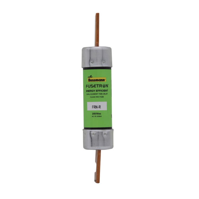 EATON Bussmann Series Fusetron™ FRN-R-80 FRN-R Current Limiting Time Delay Fuse, 80 A, 250 VAC/125 VDC, 200/20 kA Interrupt, RK5 Class, Cartridge Body