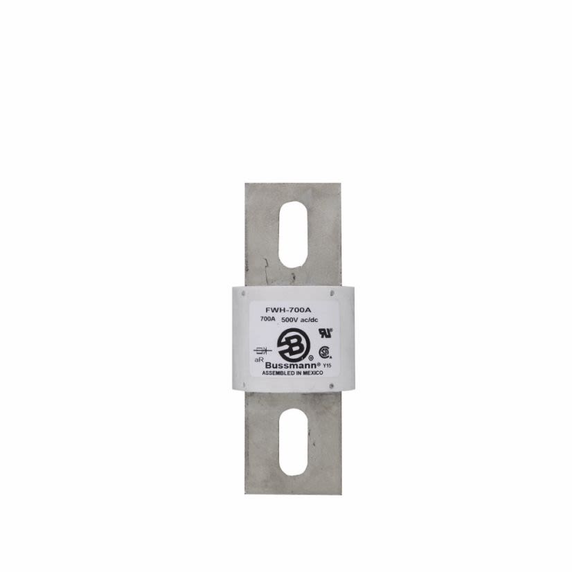 Edison FWH-800A Fast Acting High Speed Fuse, 800 A, 700/690 VAC, 500 VAC/VDC, 50/200 kA Interrupt, Cylindrical Body