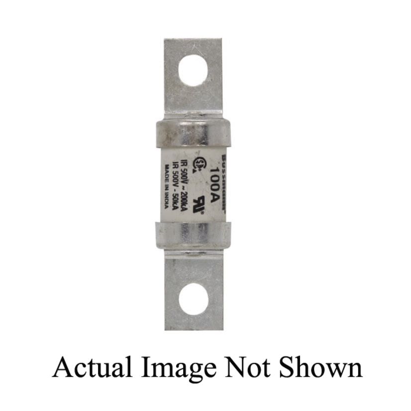 Bussmann FWH-90B Fast Acting High Speed Fuse, 90 A, 500 VAC, 50 kA Interrupt, Cylindrical Body