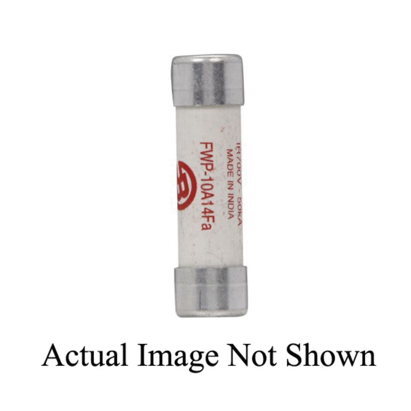 EATON Bussmann Series FWP-10A14F Fast Acting High Speed Fuse, 10 A, 690/700 VAC, 800 VDC, 50/200 kA Interrupt, Class: AR, Cylindrical Body
