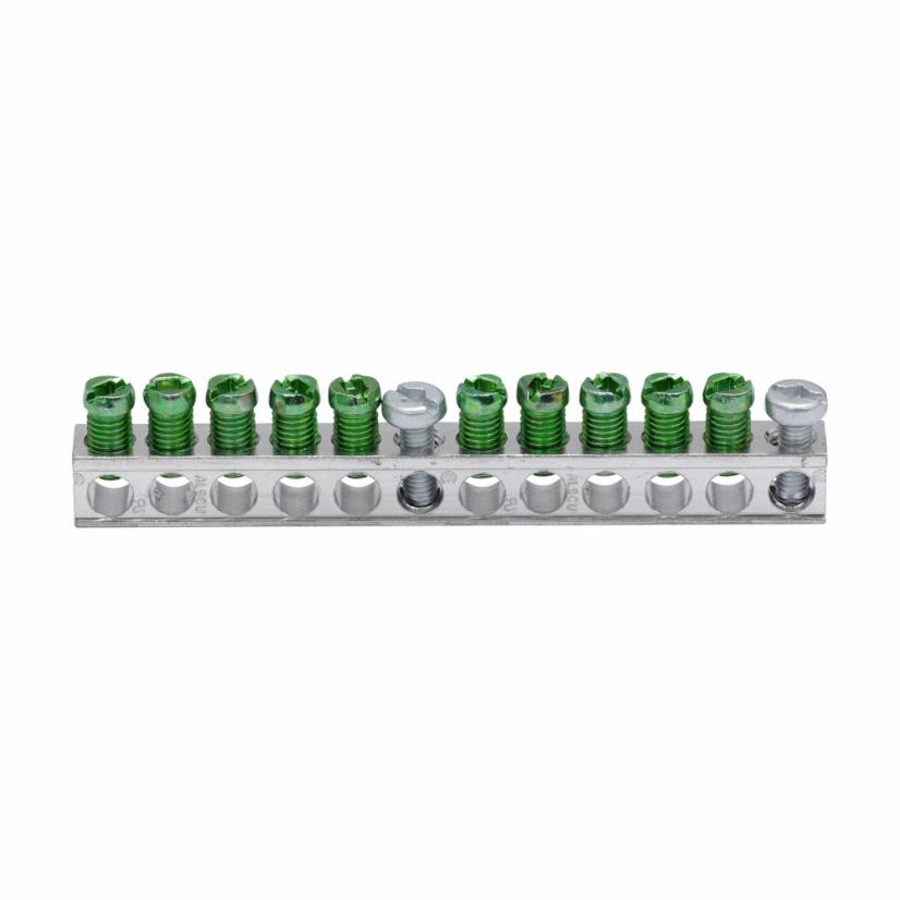EATON Cutler-Hammer Series GBKP10 PON Accessories - 10 Terminal Ground Bar,CH/BR plug-on neutral,10 Circuits,10 terminals