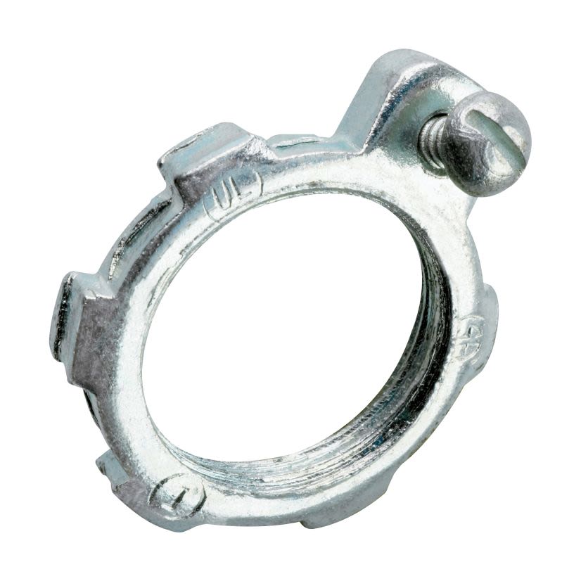 EATON Crouse-Hinds series GL13 bonding locknut, Rigid/IMC, Steel, 1 Inch