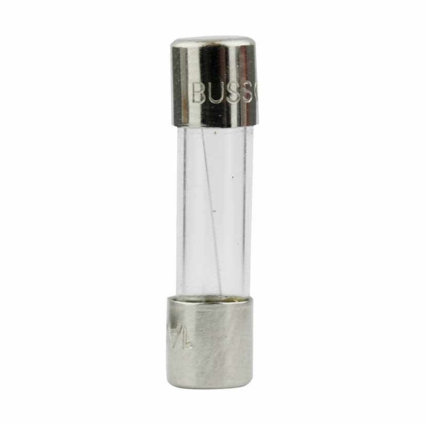 EATON Bussmann Series GMA-2-R Low Breaking Small Dimension Fast Acting Fuse With Nickel Plated Brass End Caps, 2 A, 250 VAC, 100 A, 10 kA Interrupt, Cylindrical Body
