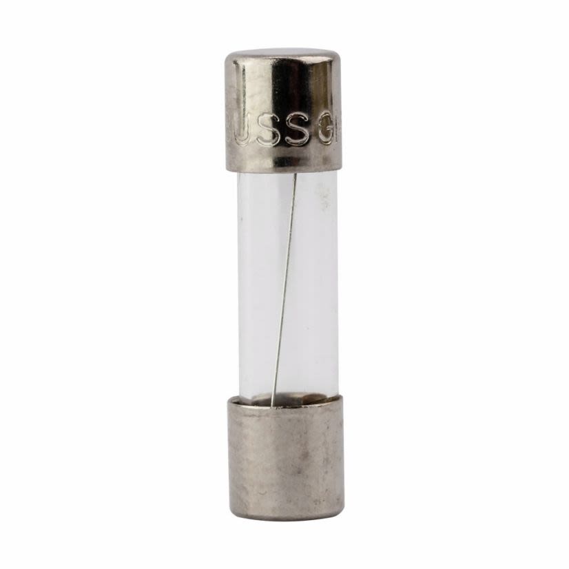 Bussmann GMA-500-R Low Breaking Small Dimension Fast Acting Fuse With Nickel Plated Brass End Caps, 500 mA, 250 V AC, 35 A, 10 kA Interrupt, Cylindrical Body