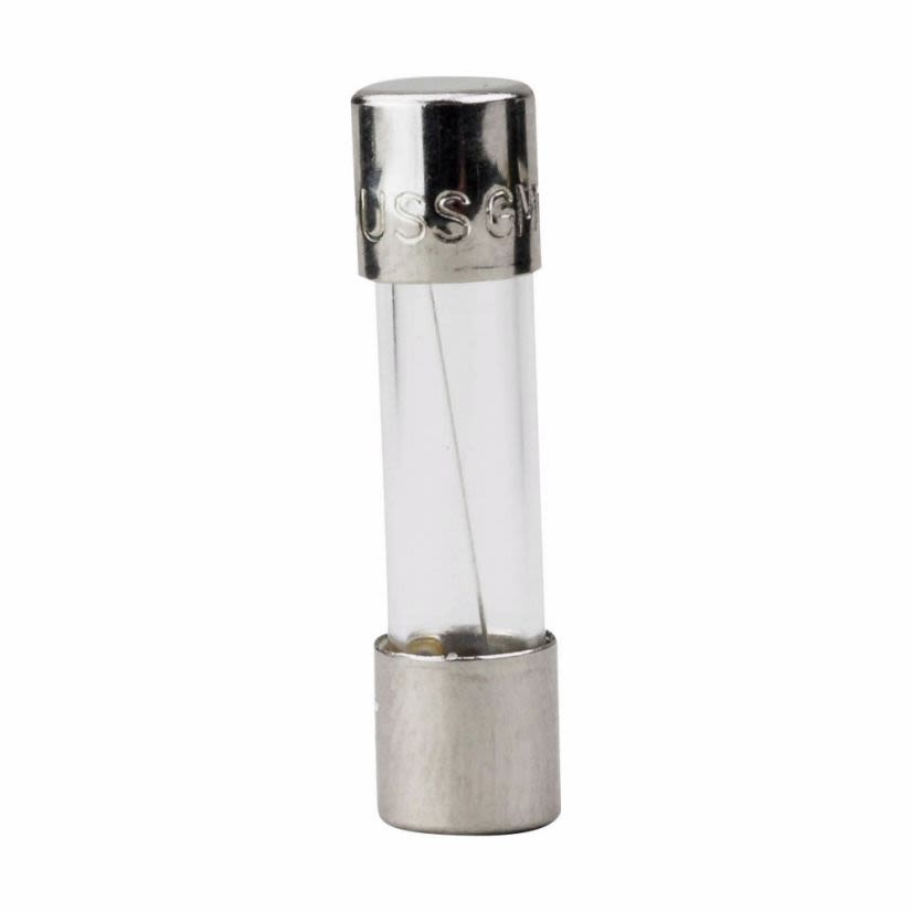 EATON Bussmann Series GMC-250-R Low Breaking Medium Time Delay Fuse With Nickel Plated Brass End Caps, 250 mA, 250 VAC, 35 A/10 kA Interrupt, Cylindrical Body