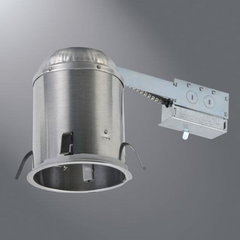 Cooper Lighting HALO AIR-TITE® H5RICAT Line Voltage Remodel Recessed Lighting Housing, PAR20/PAR30 HALOgen Lamp, IC Insulation, 120 VAC, 5-1/2 in Ceiling Opening, Aluminum Housing
