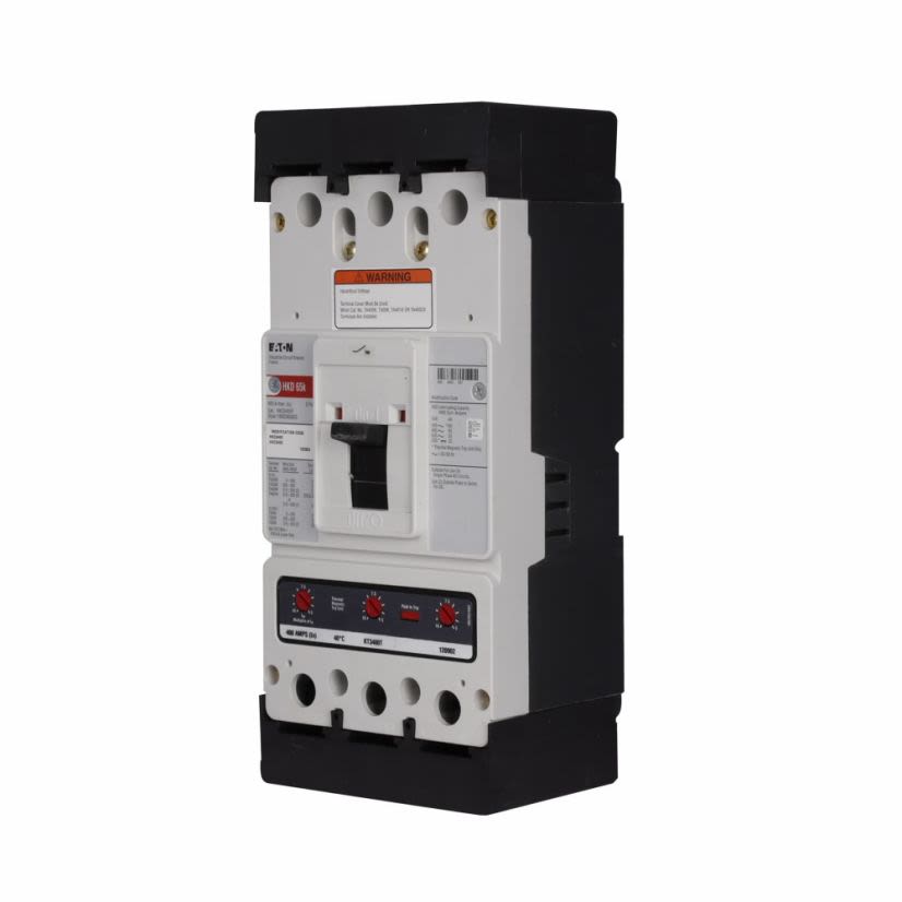 EATON HKD3250 C Series Type HKD Molded Case Circuit Breaker, 600 V AC/250 V DC, 250 A, 65/100 kA Interrupt, 3 Poles, Thermal Magnetic Trip