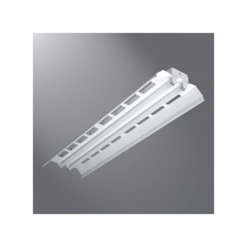 Metalux IAF-232-UNV-EB81-U IAF/ICF Universal Industrial Strip Light Fixture, (2) T8 Lamp, 120/277 V AC, Baked White Enamel Housing