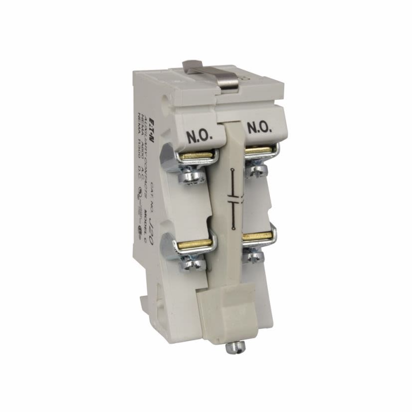 EATON Cutler-Hammer Series J20 Type J Auxiliary Contact, 2NO Contacts, Silver Cadmium Alloy