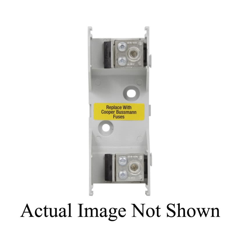 EATON Bussmann Series JM60100-1CR JM600 Fuse Block, 600 VAC, 70 to 100 A, J Class, 14 to 1/0 AWG Wire, 1 Pole