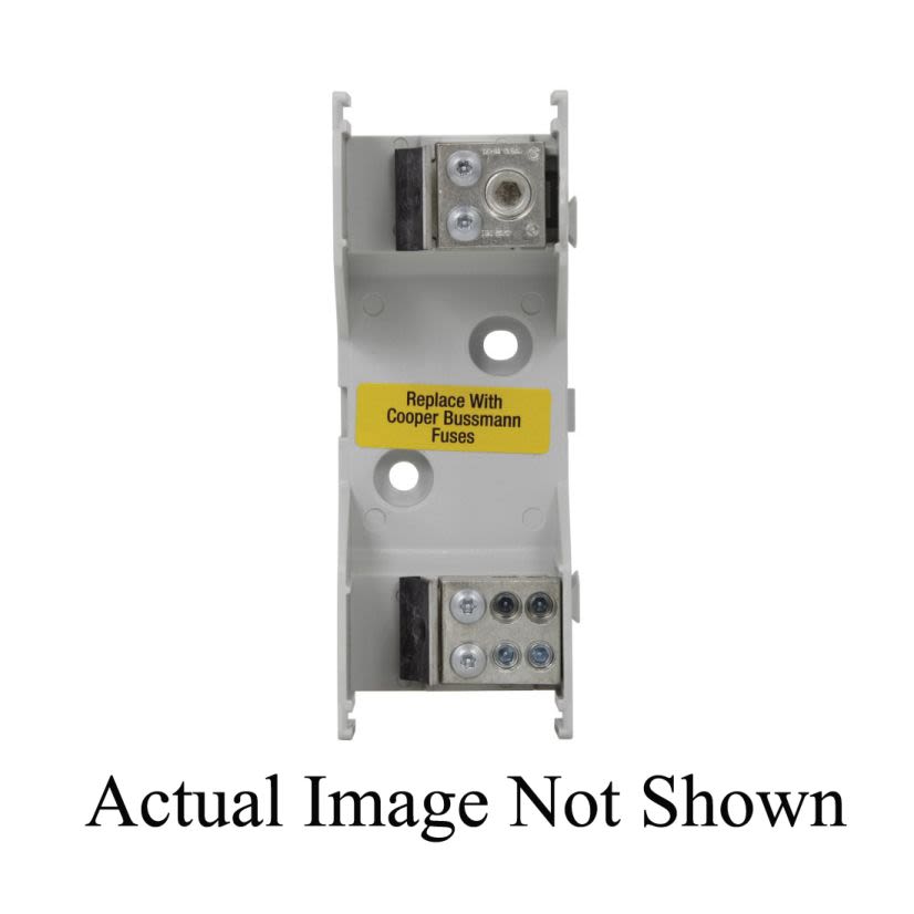 Edison JM60100-1MW14 JM600 Fuse Block, 600 VAC, 70 to 100 A, J Class, 14 to 1/0 AWG Wire, 1 Pole