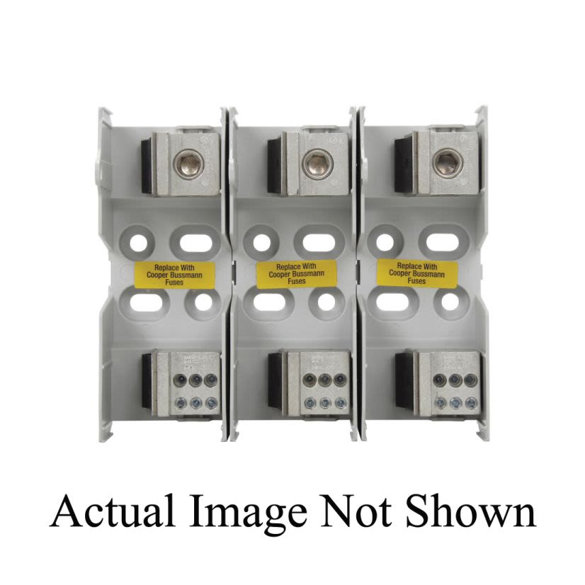 Edison JM60200-1MW16 JM600 Fuse Block, 600 VAC, 110 to 200 A, J Class, 6 AWG to 250 kcmil Wire, 1 Pole