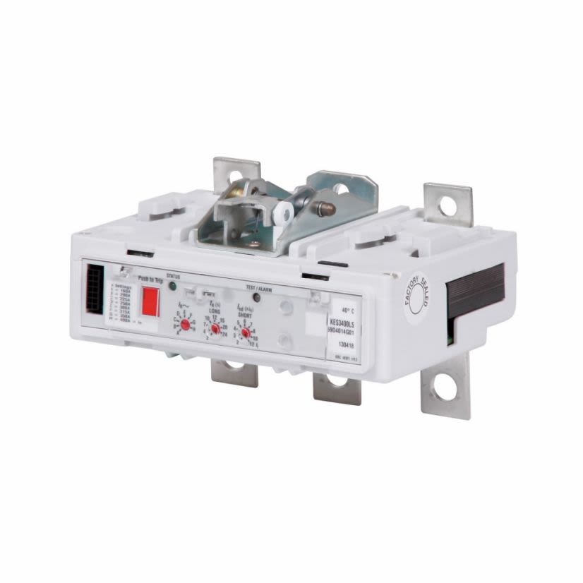 EATON Cutler-Hammer Series KES3400LS Type LS Adjustable KES Digitrip™ 310 Electronic Breaker Trip Unit, 3 Poles, 400 A, KD/DK/KDB/HKD/HKDB/KDC/CKD/CHKD/KW/HKW/KWC Frame, For Use With C Series Molded Case Circuit Breaker