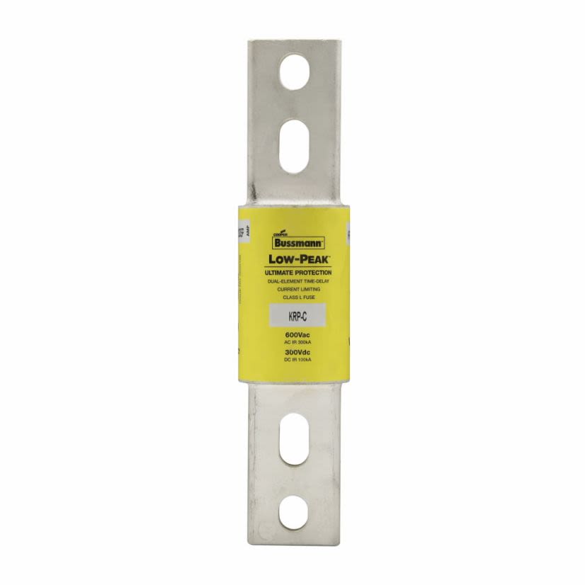 EATON Bussmann Series Low-Peak™ KRP-C-1000SP Current Limiting Time Delay Fuse, 1000 A, 600 VAC/300 VDC, 300/100 kA, Class L, Cartridge Body