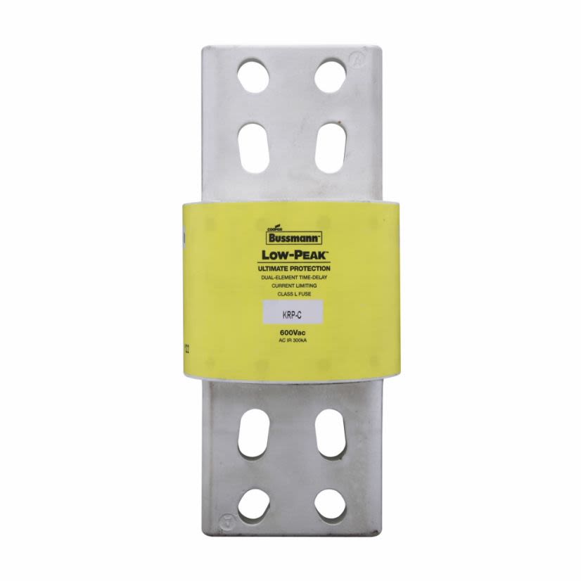 EATON Bussmann Series Low-Peak™ KRP-C-3000SP Current Limiting Time Delay Fuse, 3000 A, 600 VAC/300 VDC, 300/100 kA, Class L, Cartridge Body
