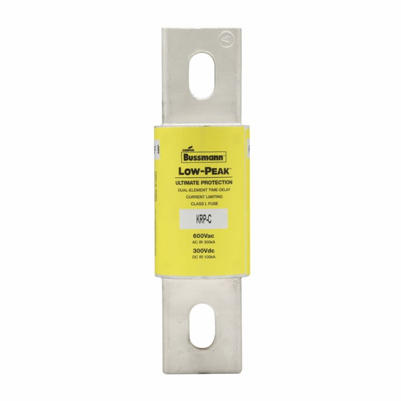 EATON Bussmann Series Low-Peak™ KRP-C-800SP Current Limiting Time Delay Fuse, 800 A, 600 VAC/300 VDC, 300/100 kA, Class L, Cartridge Body