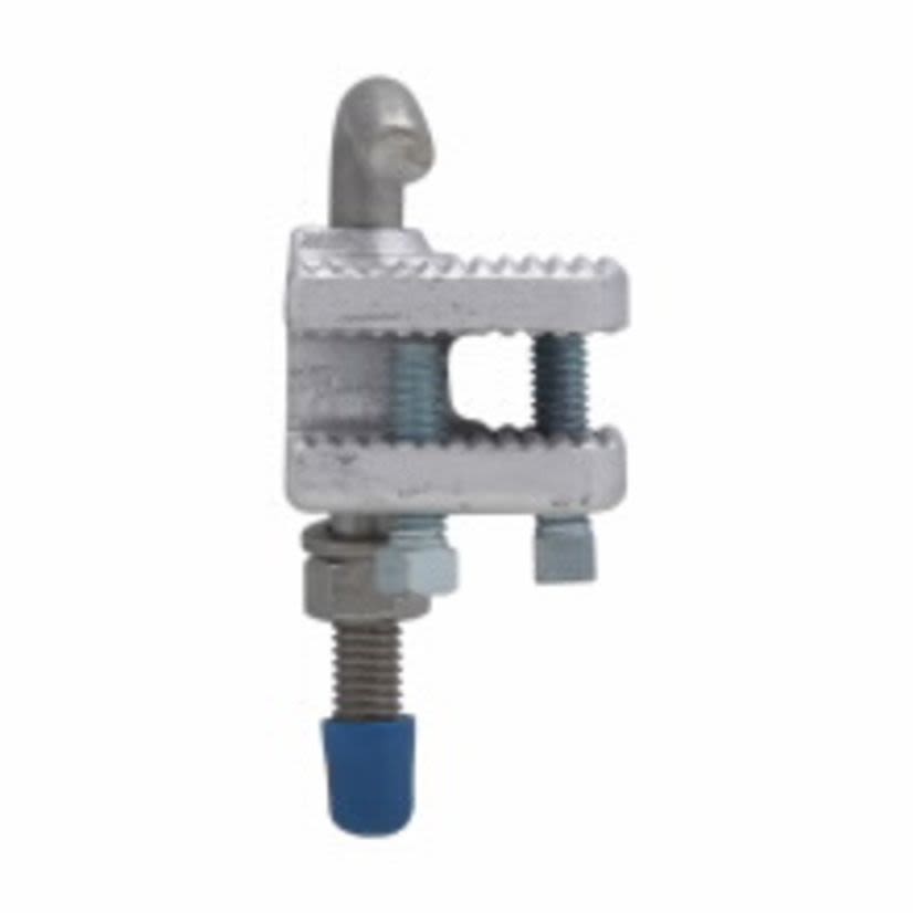 EATON Crouse-Hinds series LCC010 Cable Tray Conduit Clamp, 4 in Conduit, Cast Iron, Electro-Galvanized/Aluminum Acrylic Painted