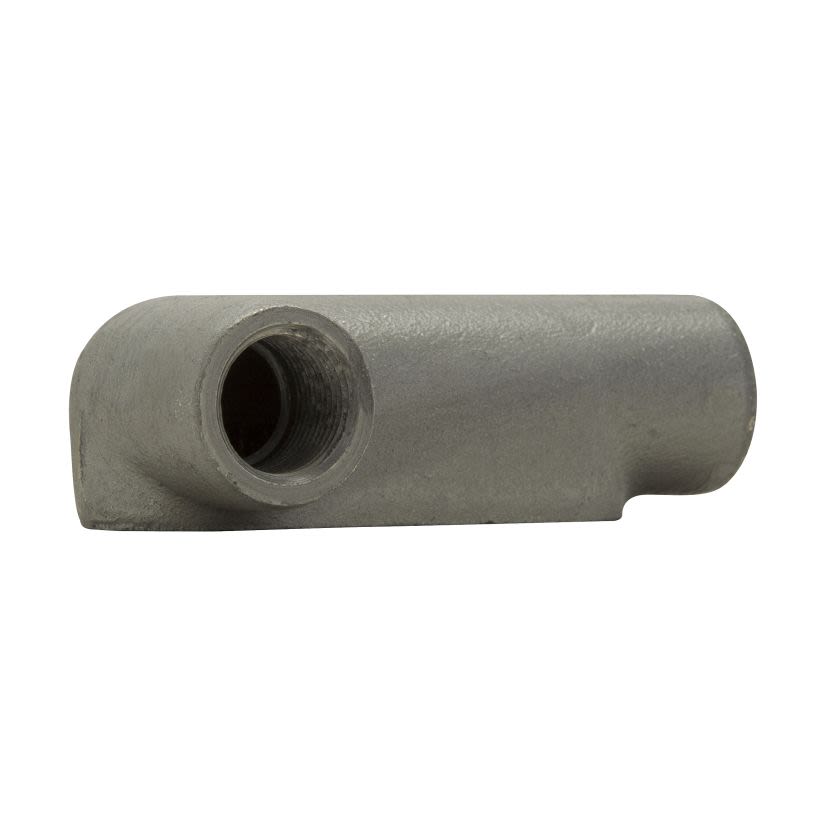 EATON Crouse-Hinds series LL27 Condulet Form 7 conduit outlet body, Feraloy iron alloy, LL shape, 3/4 Inch