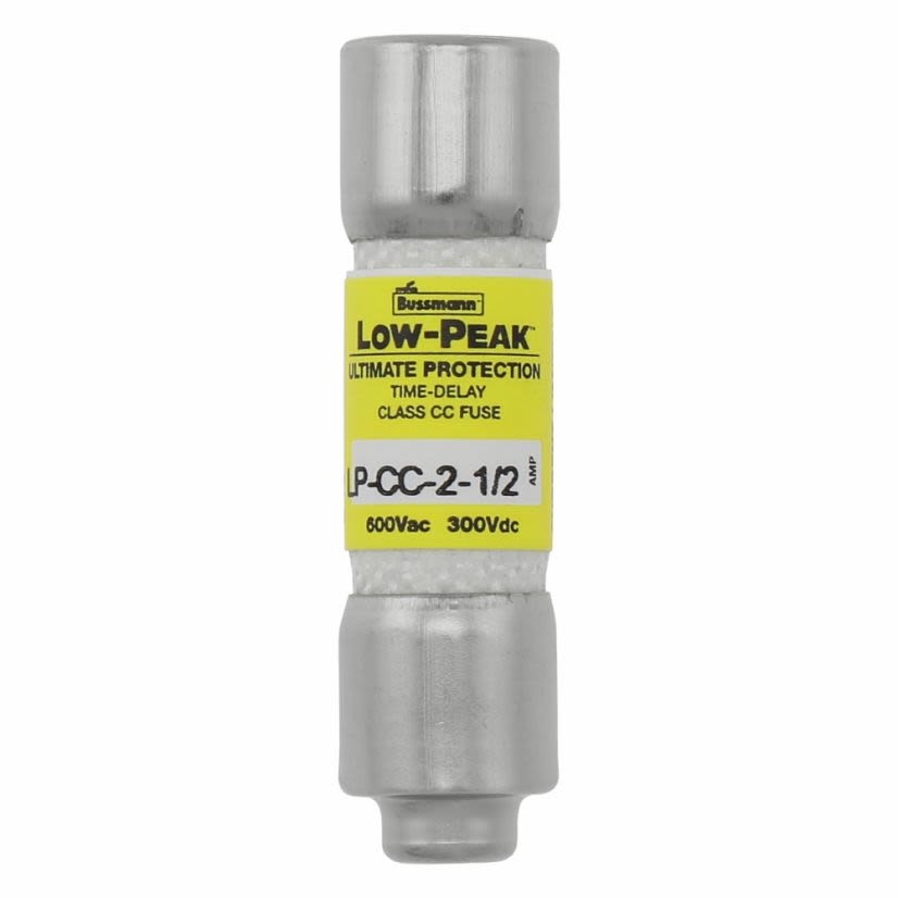 EATON Bussmann Series LP-CC-2-1/2 2-1/2A 600V Class CC Low Peak Time Delay Fuse