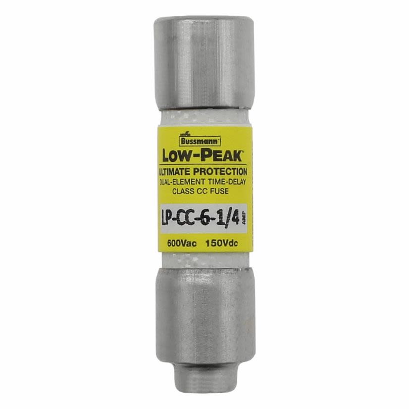 EATON Bussmann Series LP-CC-6-1/4 6-1/4A 600V Class CC Low Peak Time Delay Fuse