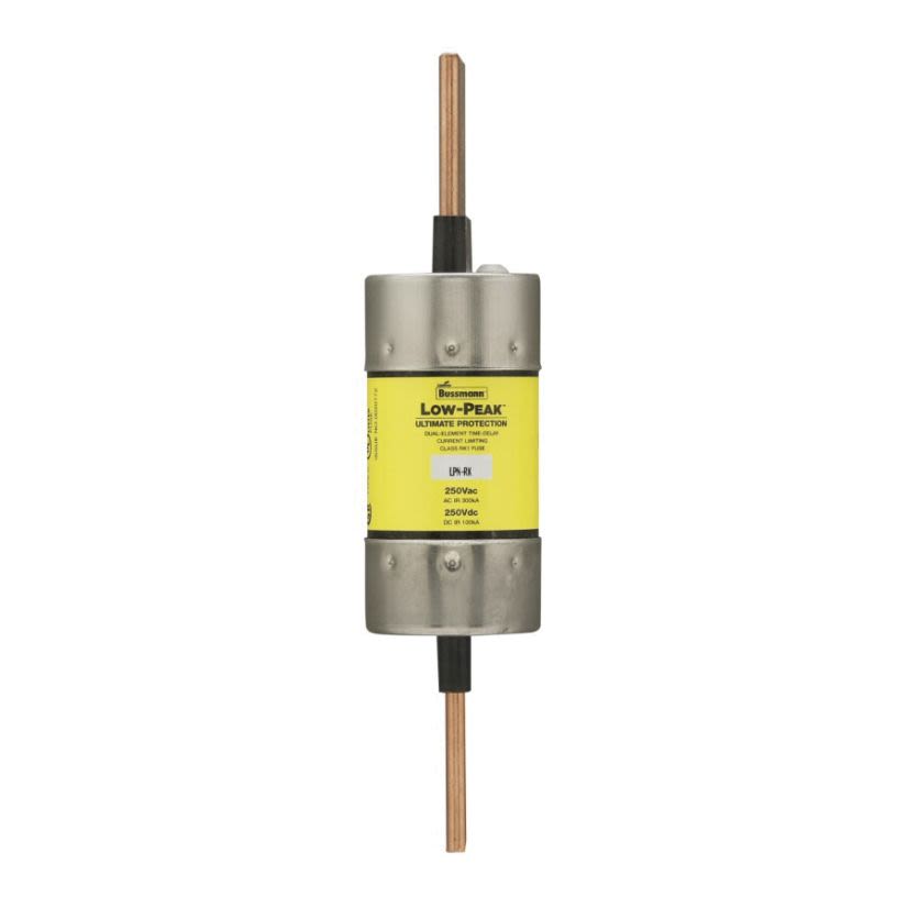 Bussmann Low-Peak LPN-RK-125SP Current Limiting Time Delay Fuse, 125 A, 250 V AC/DC, 300/100 kAIC Interrupt, RK1 Class, Cartridge Body