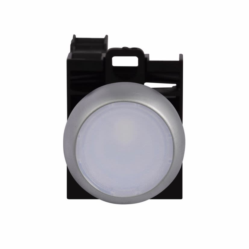 EATON Cutler-Hammer Series M22-DL-W-K10-W RMQ-Titan Modular Illuminated Pushbutton, 22.5 mm, 1NO Contact, White