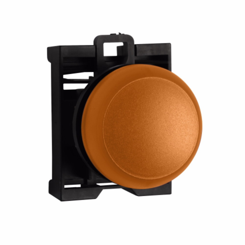 EATON M22-L-A-W M22 Complete Illuminated Flush Actuator Modular Pushbutton/Indicating Light, 12 to 30 V AC/DC, Panel Mount