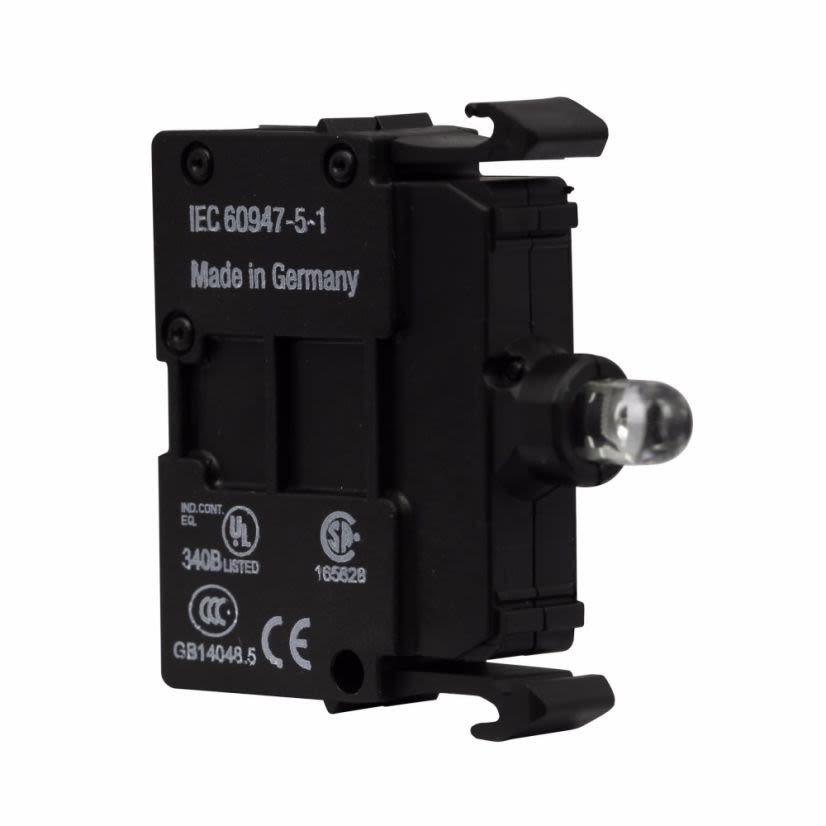 EATON Cutler-Hammer Series M22-LED230-R Illuminated Light Unit, 22.5 mm, LED Lamp, 85 to 264 VAC, Screw Terminal, Red