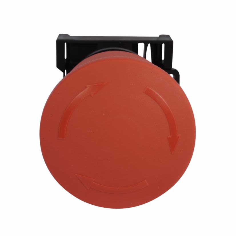 EATON Cutler-Hammer Series M22-PVT45P M22 Modular Twist-to-Release Emergency Stop Operator, 22.5 mm, 45 mm Pushbutton, Twist-to-Release, Non-illuminated, Button: Red, IP67, IP69K, NEMA 4X, 13, 100,000 Operations