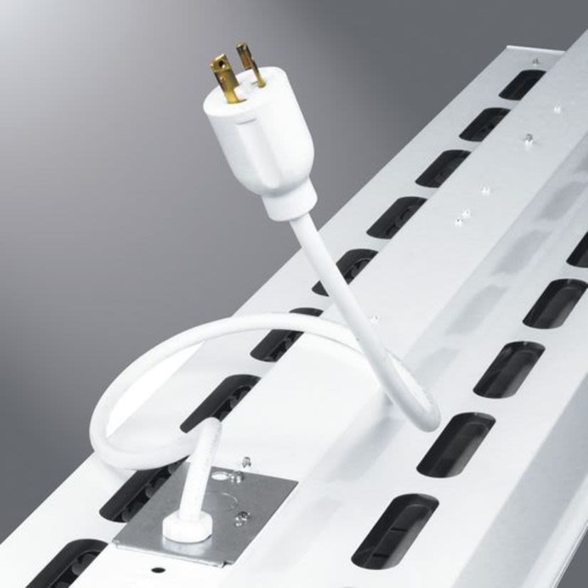Cooper Lighting Metalux® MPC6-120 Modular Plug-In Lighting Power Cord, 6-1/2 in L x 6-1/2 in W x 2 in H, For Use With HBL Series 120 VAC High Bay Industrial Open Luminaire and F-Bay Power Connection