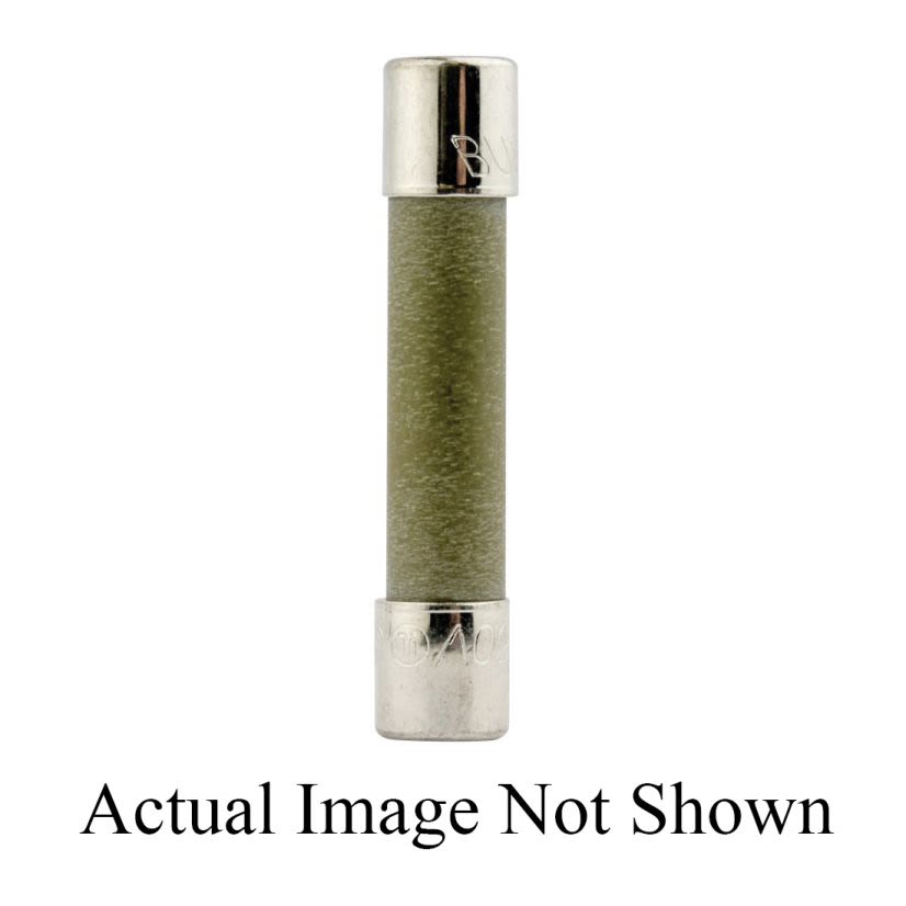 EATON Bussmann Series MDA-25-R MDA Small Dimension Time Delay Fuse With Nickel Plated Brass End Caps, 25 A, 250 VAC/125 VDC, 1.5/10 kA Interrupt, Cylindrical Body