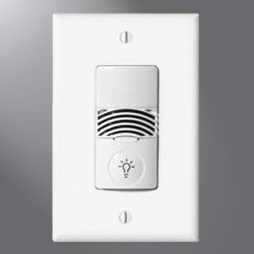 Cooper Lighting Greengate NeoSwitch ONW-D-1001-MV-W 2-Tier Dual Technology Dual Relay Wall Switch Occupancy Sensor With Neutral, 120/277 VAC, Dual Technology/Passive Infrared/Ultrasonic Sensor, 36 sq-ft Coverage, 180 deg Viewing