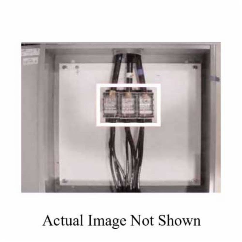 Bussmann PDB370-3 Barrier Power Distribution Block, 600 V AC/DC, 310 A, 3 Poles, 4 AWG to 350 kcmil Cu Line, (12) 14 to 4 AWG Cu Load Wire, Aluminum