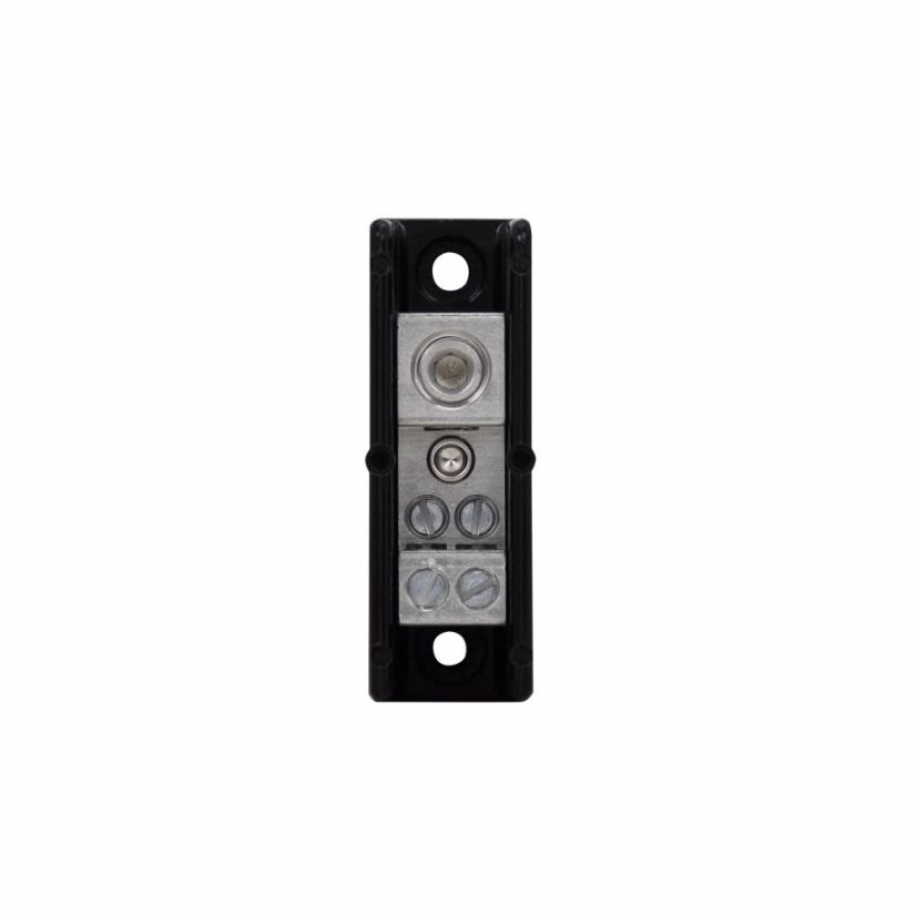 EATON Bussmann Series PDB220-1 Barrier High SCCR Power Distribution Block, 600 VAC/VDC, 175 A, 1 Pole, 8 to 2/0 AWG, 14 to 4 AWG Wire, Phenolic